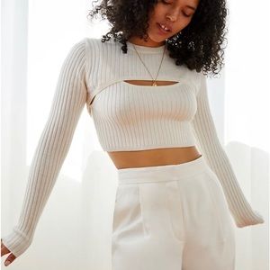 Wilfred Manila Crop Top and Sweater Set